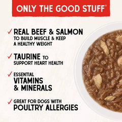Stella & Chewy's Stella's Shredrs - Beef & Salmon Recipe in Broth 草飼牛+三文魚 配方 Stella & Chewy's