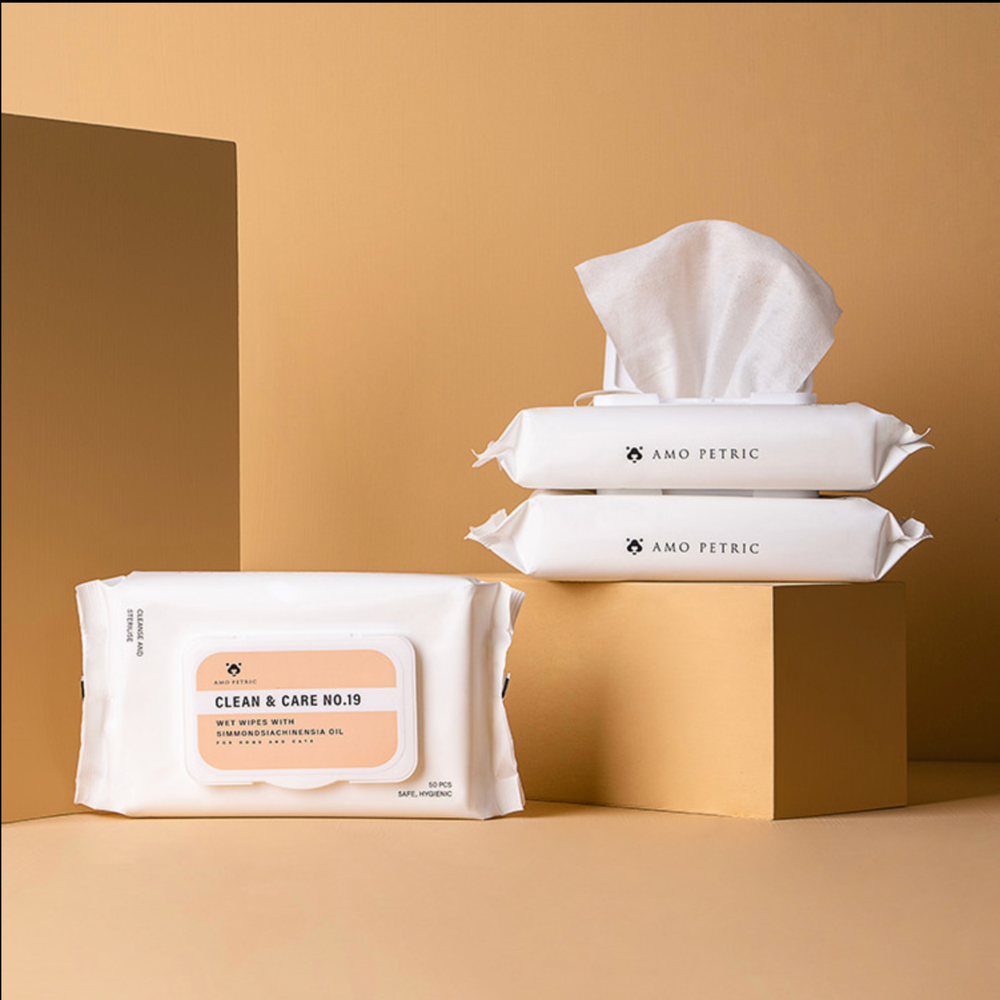 Amo Petric Wet Wipes With Jojoba Oil For Pets PET