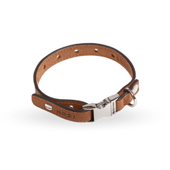 HOZI Saddle Strap Collar - Black / Beige / Camel / Burgundy - PET