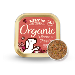 LILY’S KITCHEN Organic Wet Food for Dogs-Organic Dinner for Puppies | 有機幼犬雞肉特餐