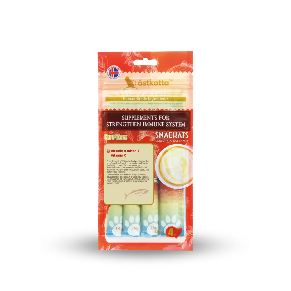 astkatta Pure Tuna Snackats 14g x 4 | 純吞拿魚 ástkatta