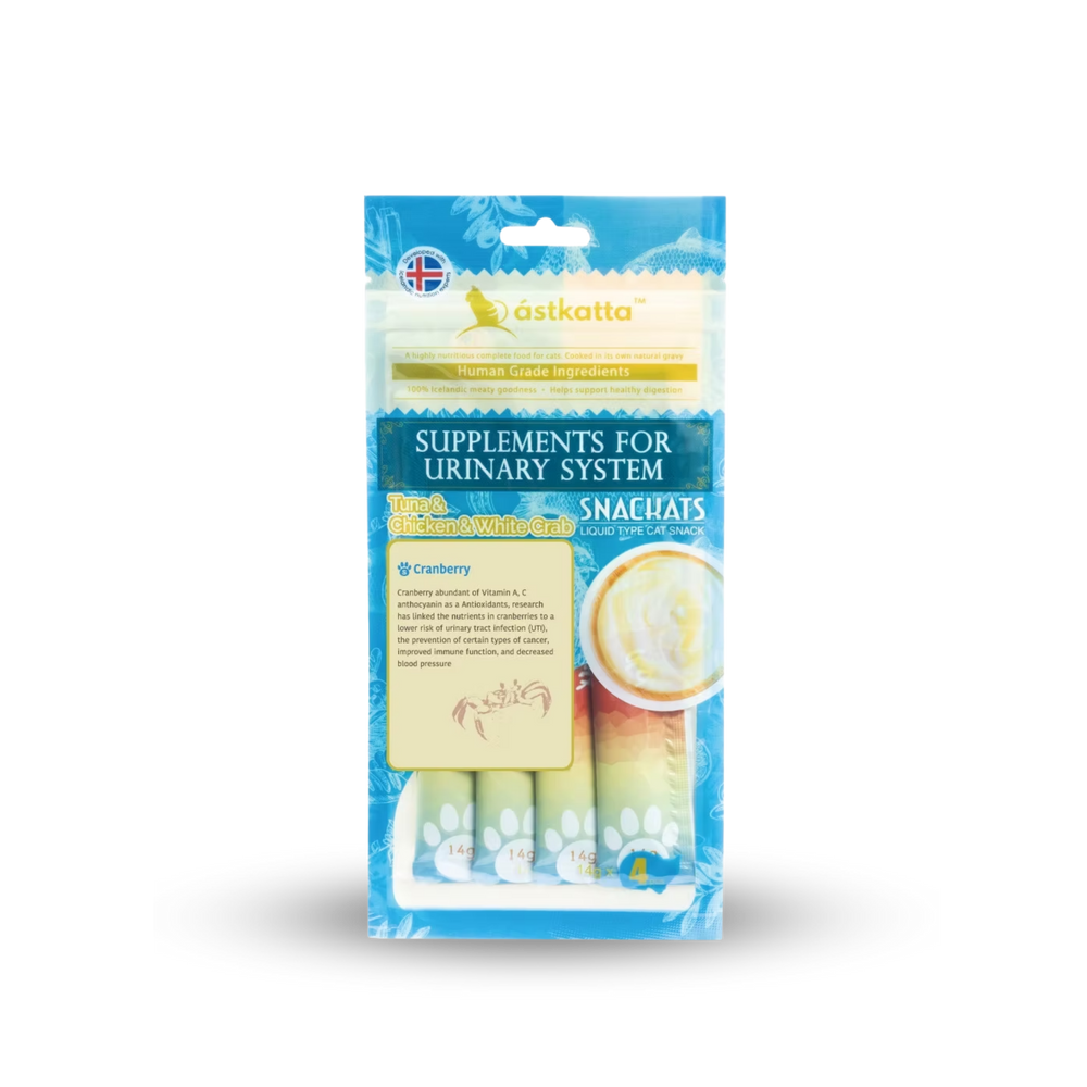 astkatta Tuna & Chicken & White Crab Snackats 14g x 4 | 吞拿魚雞肉白蟹 ástkatta