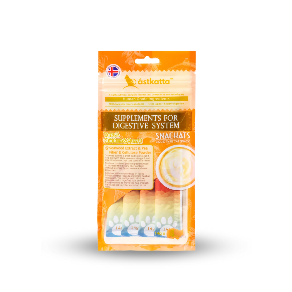 astkatta Tuna & Chicken & Carrot Snackats 14g x 4 | 吞拿魚雞肉紅蘿蔔 ástkatta