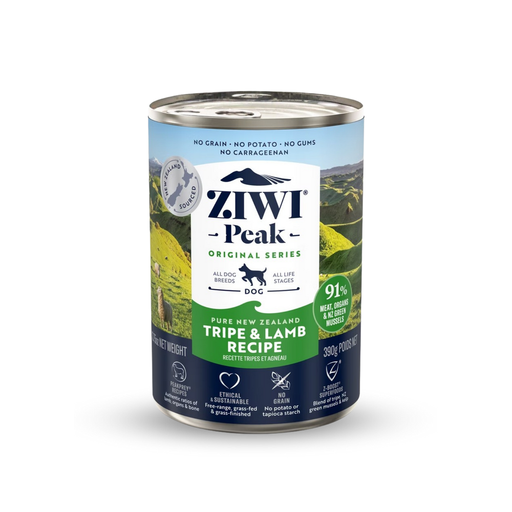 Grain free tripe & lamb wet dog food無穀物羊胃和羊肉狗罐頭 (6罐) Ziwi