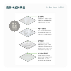 RITOGATO Ice Bear Rayon Cool Mat | 寵物冰感防跣墊 RITOGATO