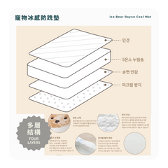 RITOGATO Ice Bear Rayon Cool Mat | 寵物冰感防跣墊 RITOGATO