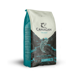 Canagan Grain Free Scottish Salmon dog food bag with wild salmon and natural ingredients for all breeds