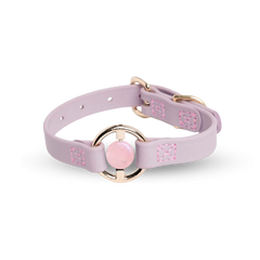 Biothane Collar 粉晶水晶項圈 - Lilac Haze(Rose Quartz)
