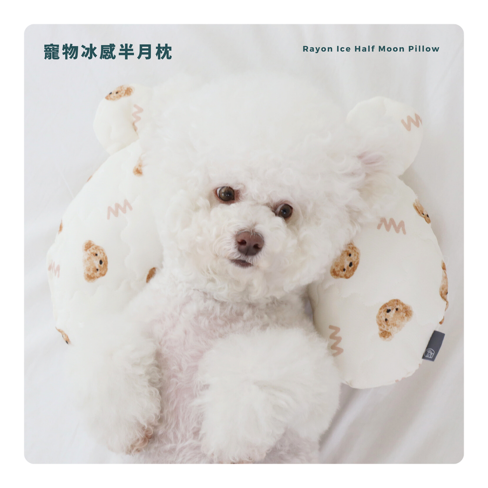 RITOGATO Rayon Ice Half Moon Pillow | 寵物冰感半月枕 RITOGATO