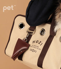 HOZI Canvas Carrier - Beige / Navy - PET