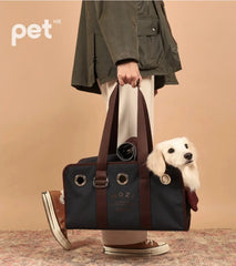 HOZI Canvas Carrier - Beige / Navy - PET