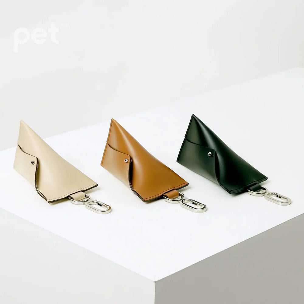 HOZI Essential Poop Bag Carrier - Black / Beige / Camel / Mocha / Pink - PET