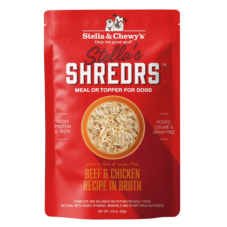 Stella & Chewy's Stella's Shredrs - Beef & Chicken Recipe in Broth 草飼牛+放養雞 配方 Stella & Chewy's