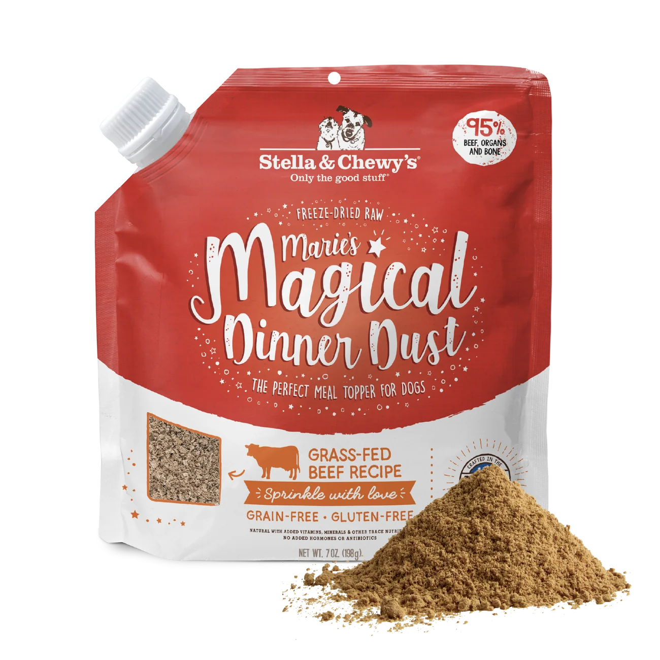 Stella & Chewy's Marie's Magical Dinner Dust (Dogs) - Grass-Fed Beef Recipe 草飼牛配方 Stella & Chewy's