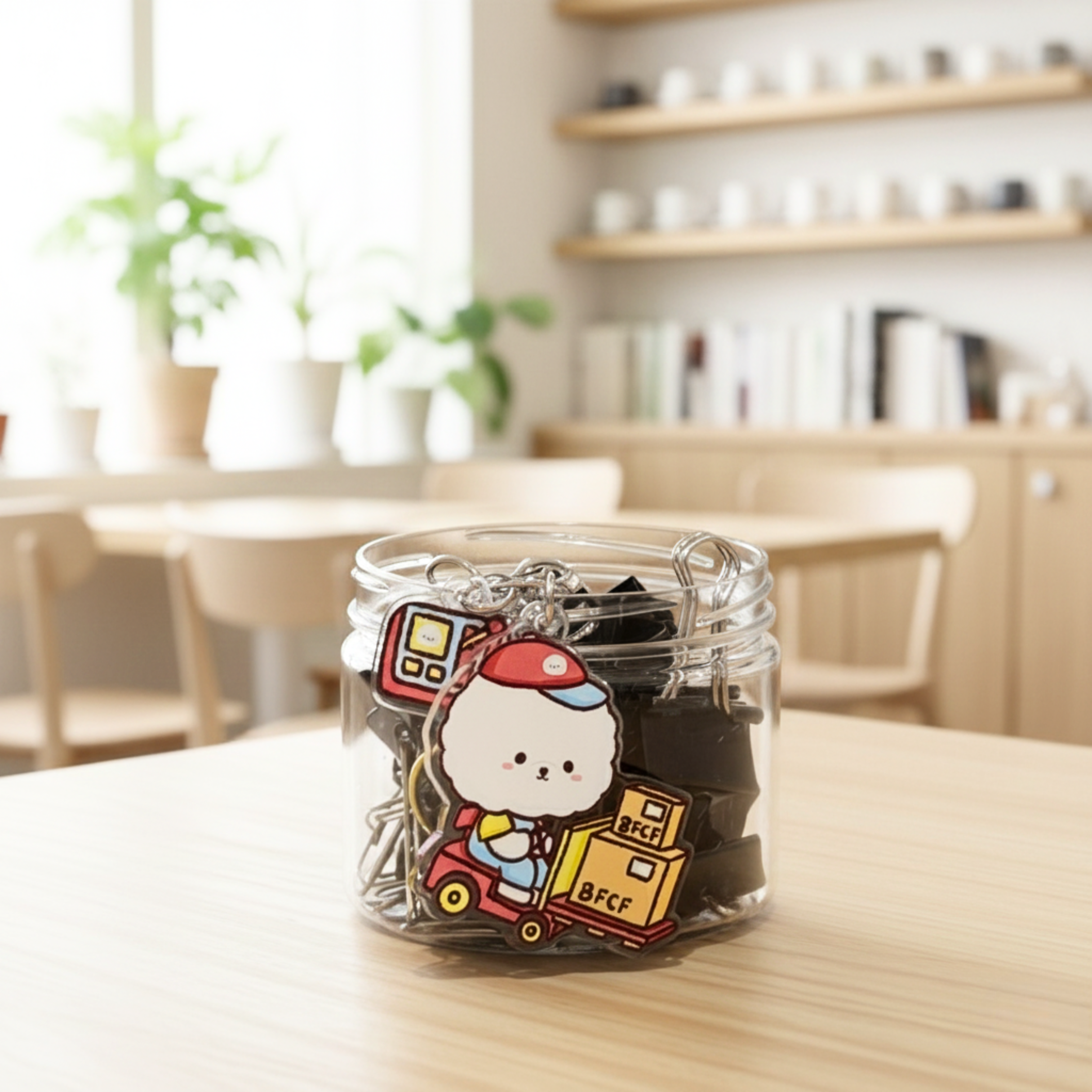 Bichon Frise Cotties Keyring