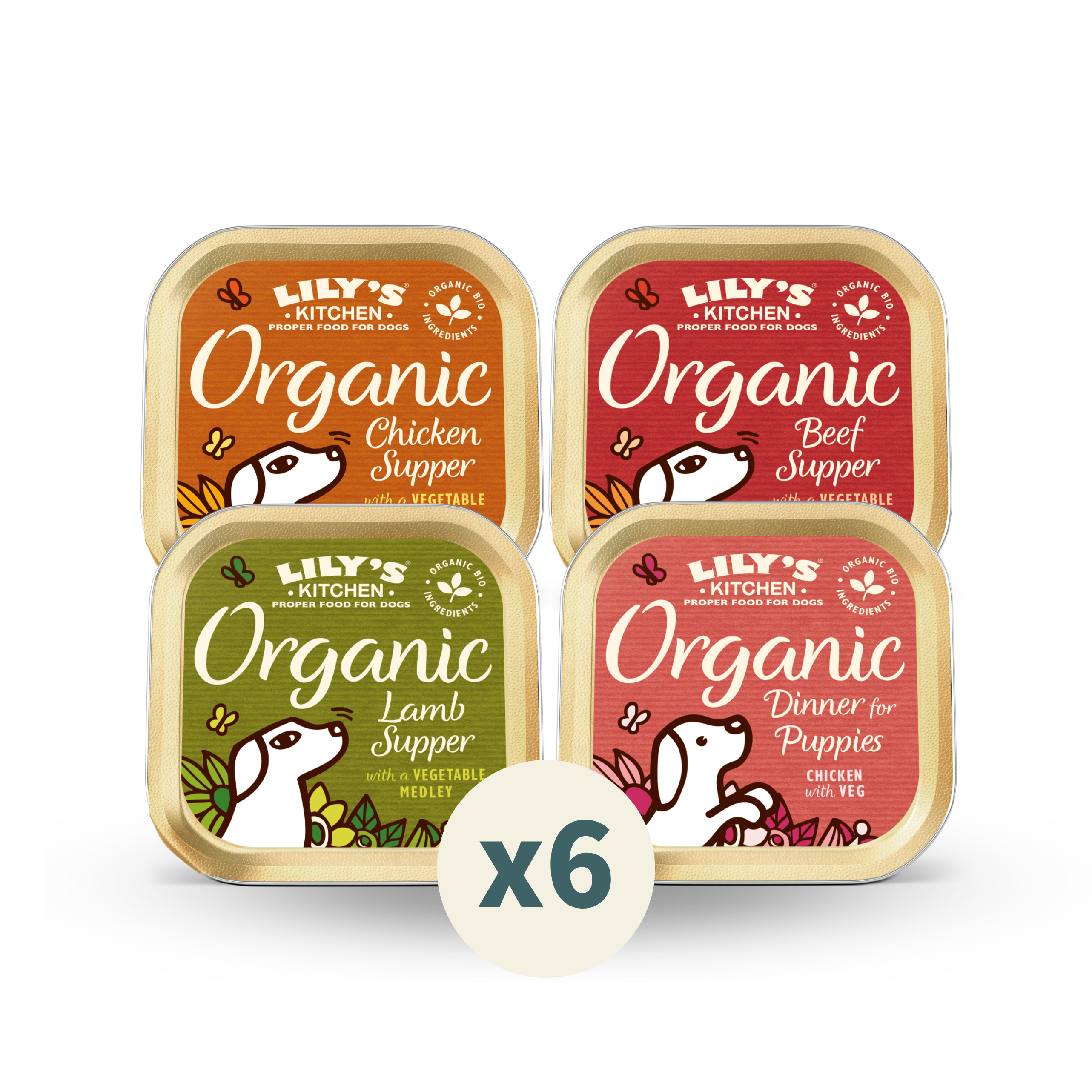 LILY’S KITCHEN Organic Wet Food for Dogs (Mixed Flavours) | 有機犬用主食罐 (混合口味)