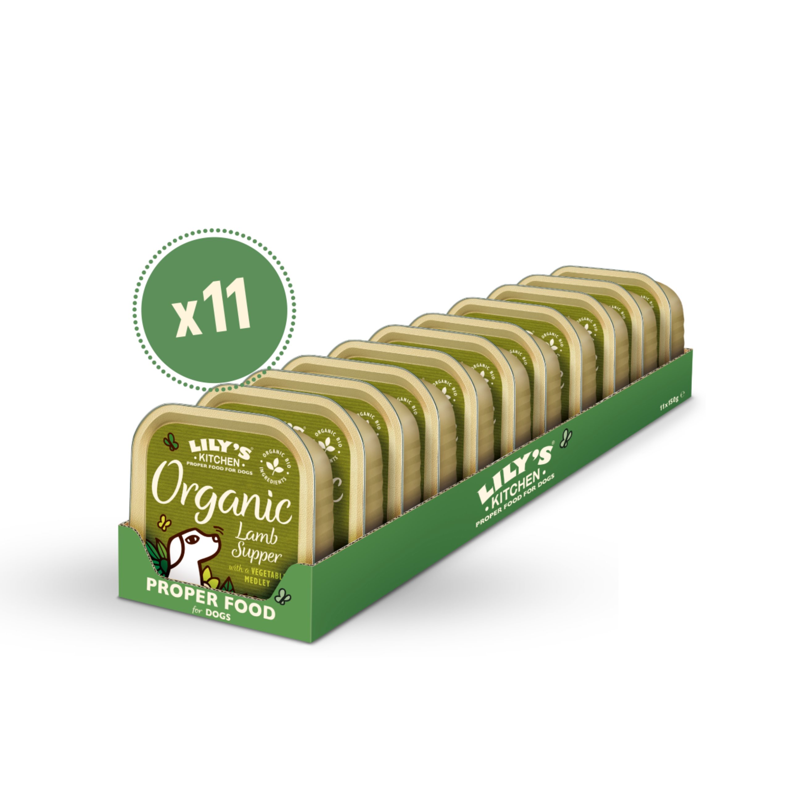 LILY’S KITCHEN Organic Wet Food for Dogs (Mixed Flavours) | 有機犬用主食罐 (11件裝混合口味)