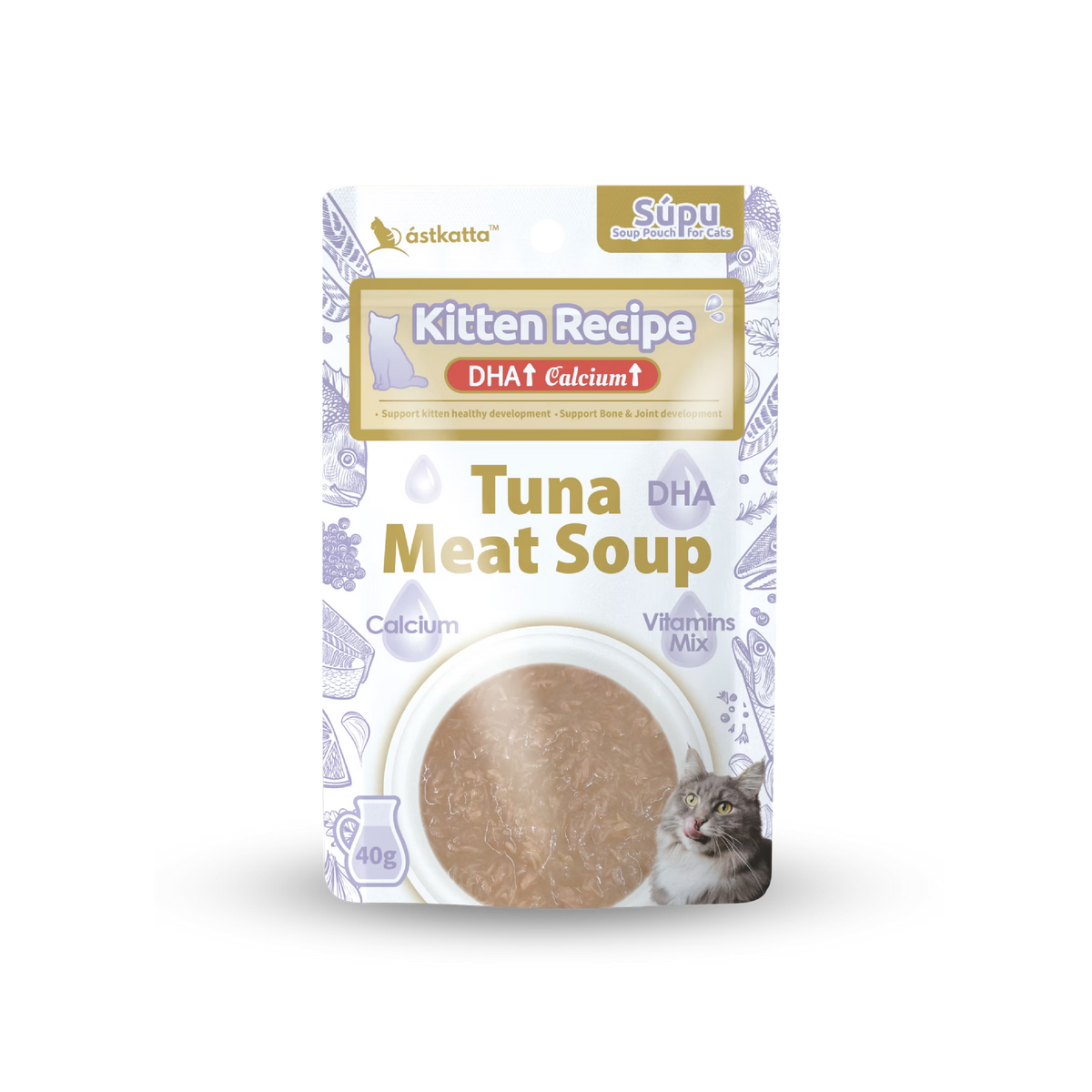 astkatta Kitten Recipe Tuna Meat Soup 40g x 1 / 6 / 12 / 24packs