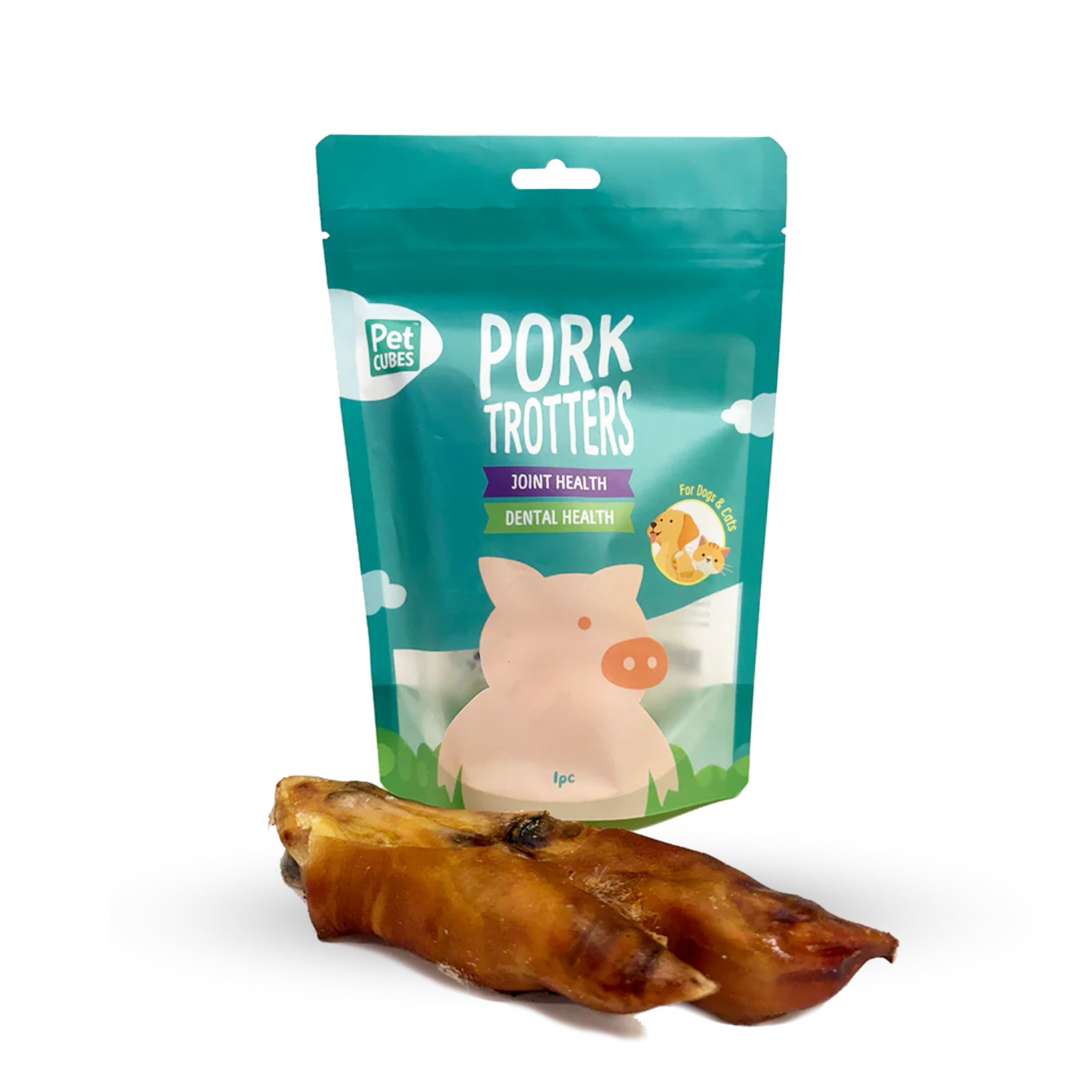 Pet Cubes Pork Trotters - Treat For Dog & Cat | 豬蹄 (1 隻) pet cubes