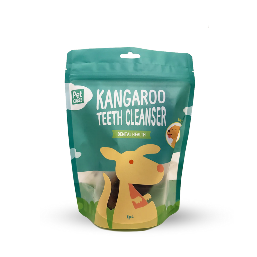 Pet Cubes Kangaroo Teeth Cleanser - Treat For Dog | 袋鼠肉潔齒骨 (1 條) pet cubes