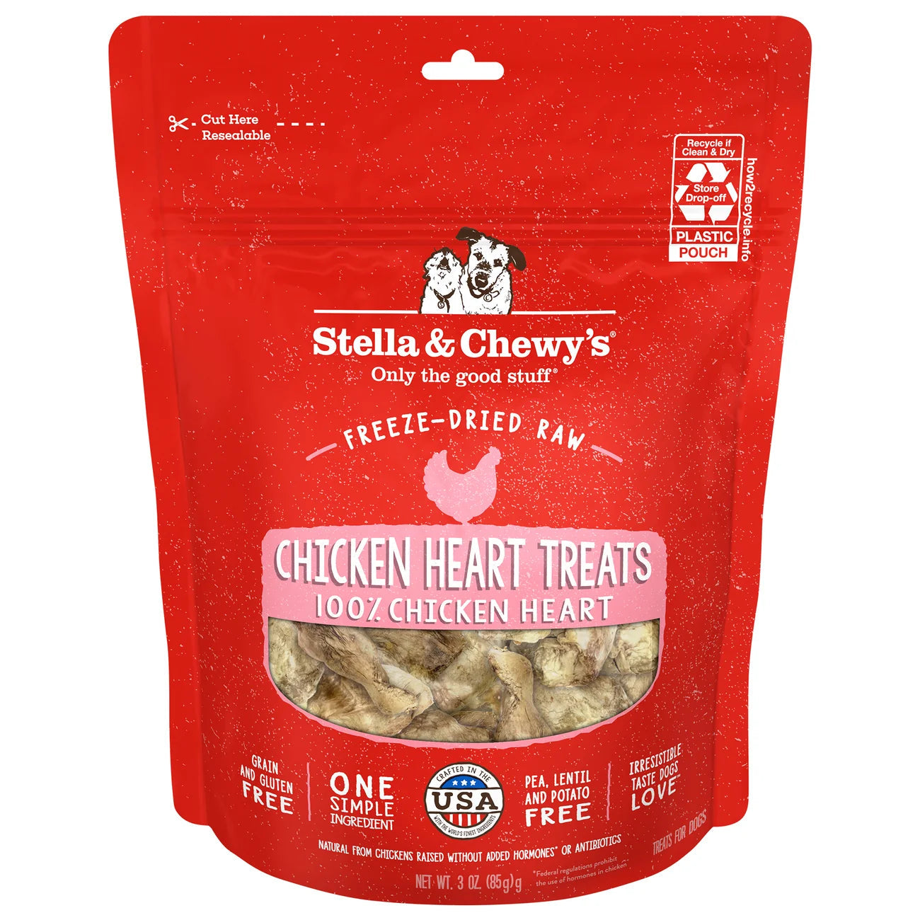 Stella & Chewy's Single Ingredient Treats - Chicken Heart Treats 雞心 Stella & Chewy's