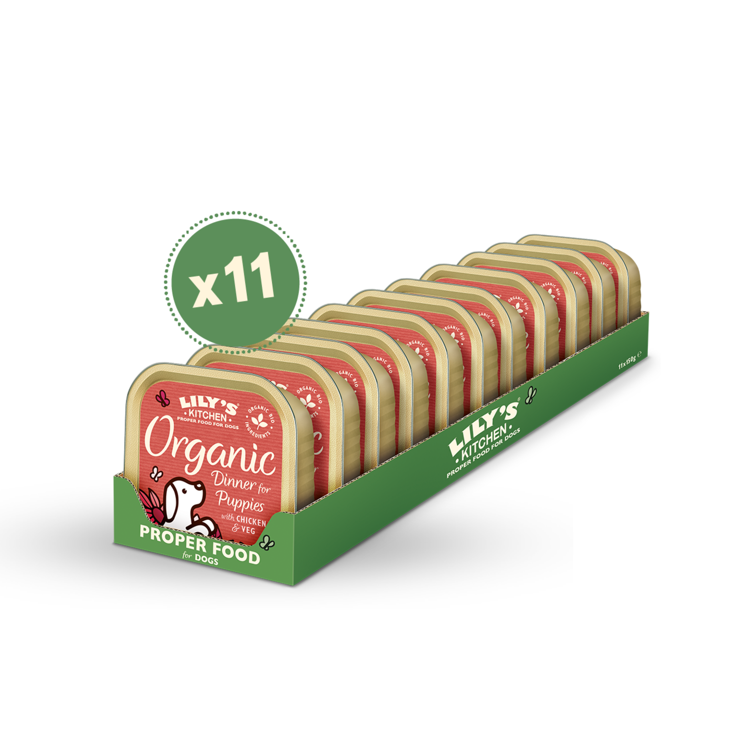 LILY’S KITCHEN Organic Wet Food for Dogs (Mixed Flavours) | 有機犬用主食罐 (11件裝混合口味)