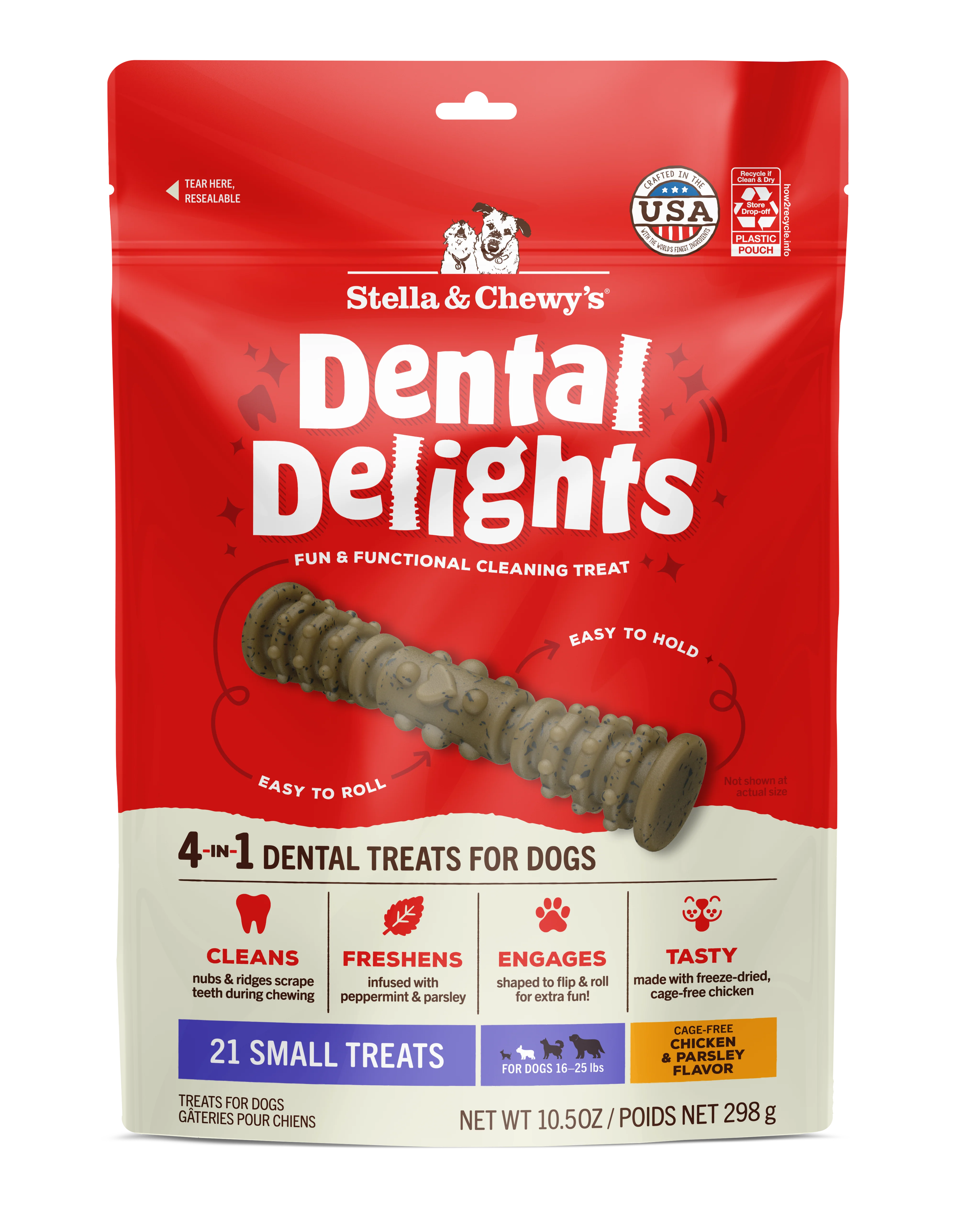 Stella & Chewy's Dental Delights - Small Treats x 21 (大 21支袋裝 小型犬) Stella & Chewy's
