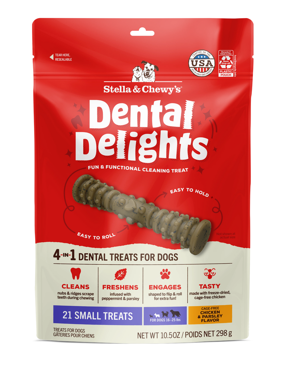 Stella & Chewy's Dental Delights - Small Treats x 21 (大 21支袋裝 小型犬) Stella & Chewy's