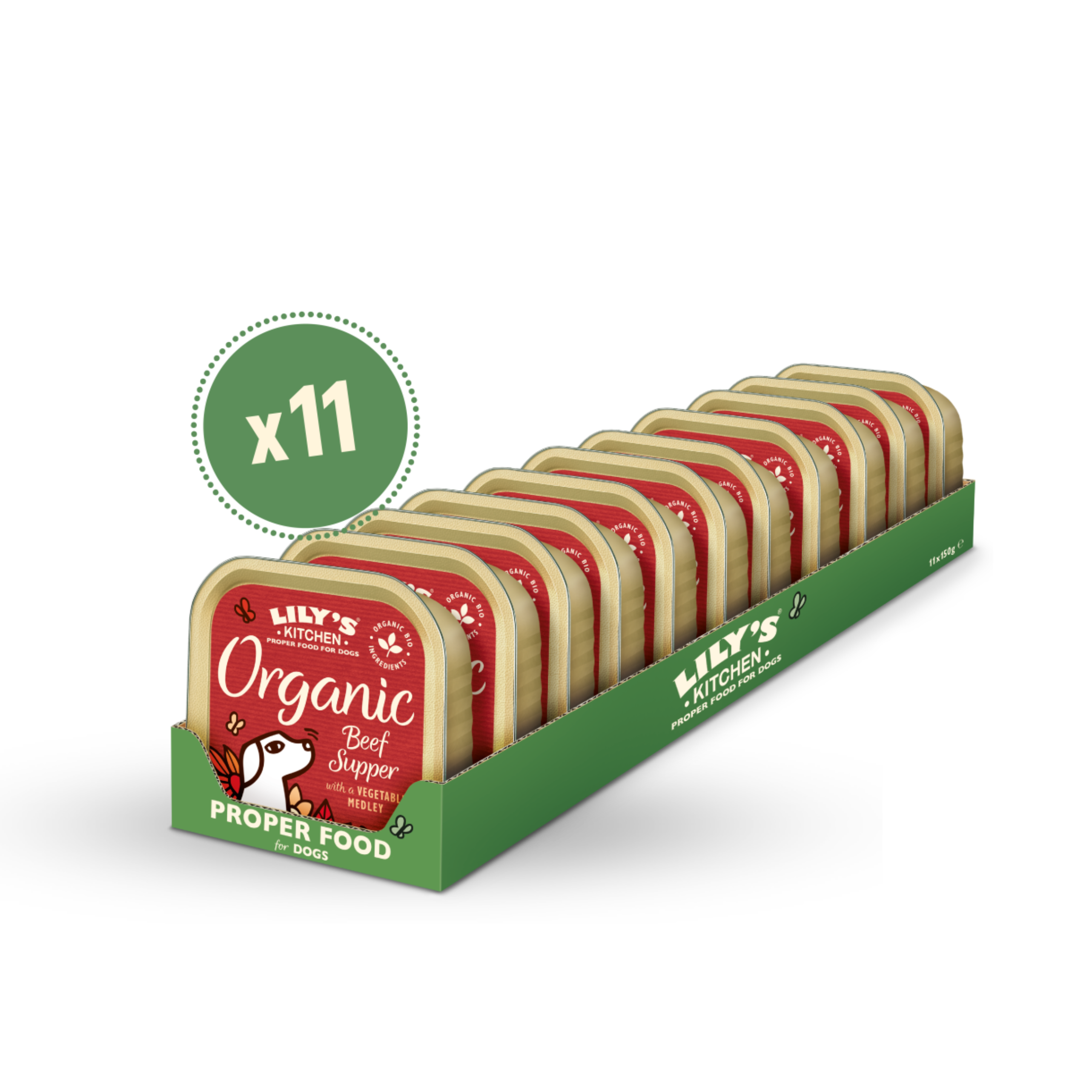 LILY’S KITCHEN Organic Wet Food for Dogs (Mixed Flavours) | 有機犬用主食罐 (11件裝混合口味)