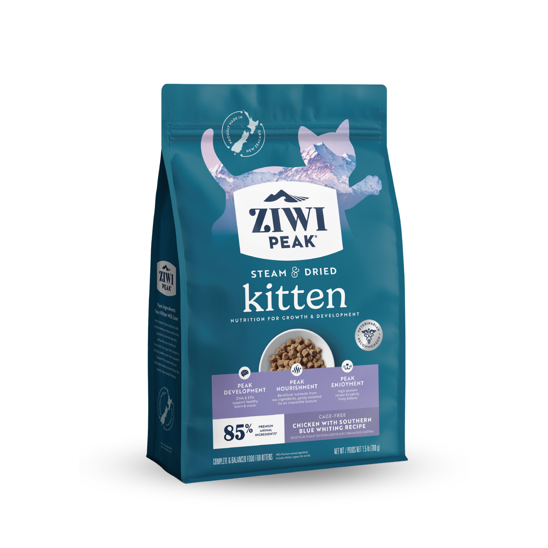 ZIWI Chicken with Southern Blue Whiting Recipe For Kitten Steam & Dried | 幼貓糧 雞肉配南藍鱈食譜 Ziwi