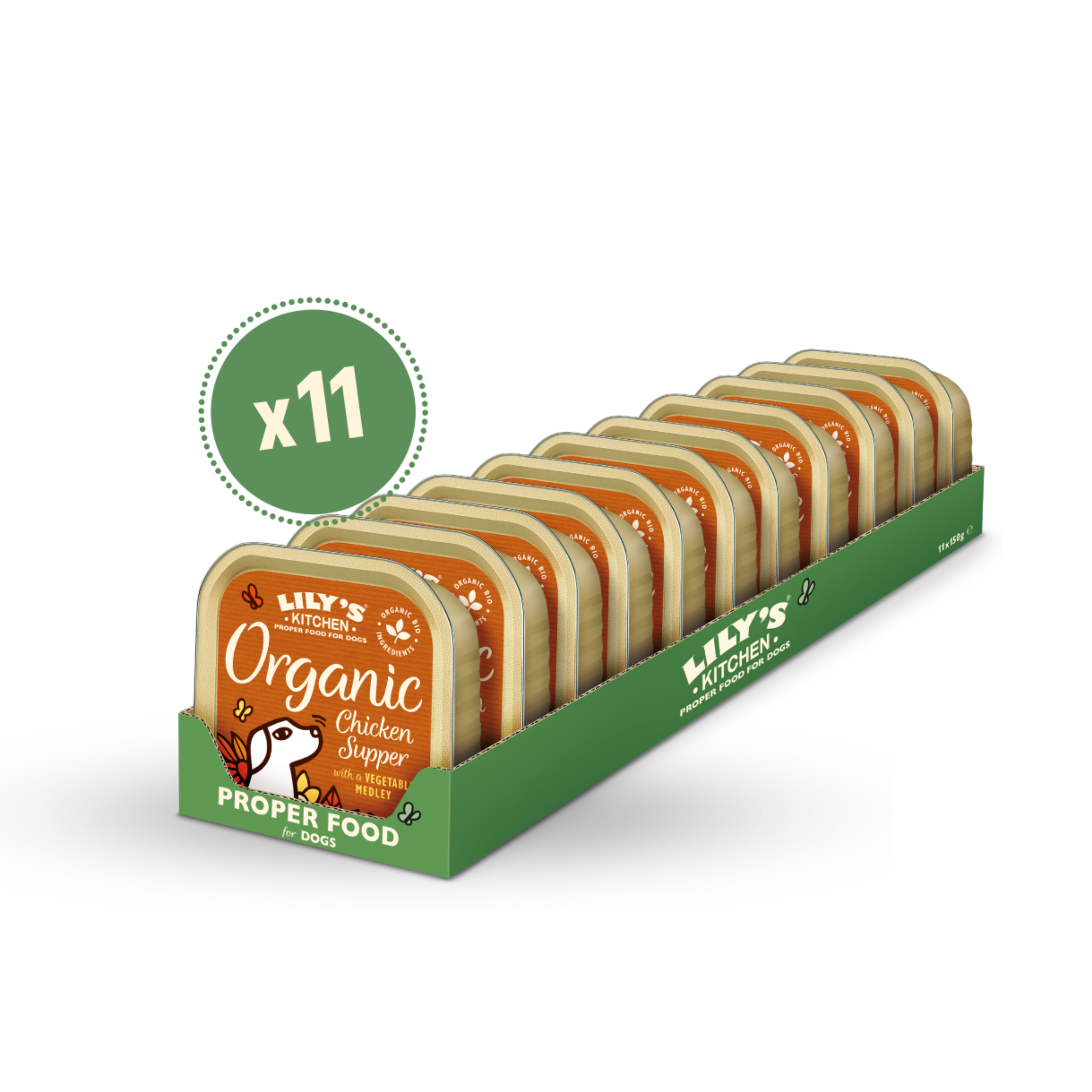 LILY’S KITCHEN Organic Wet Food for Dogs (Mixed Flavours) | 有機犬用主食罐 (11件裝混合口味)