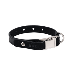 HOZI Saddle Strap Collar - Black / Beige / Camel / Burgundy - PET