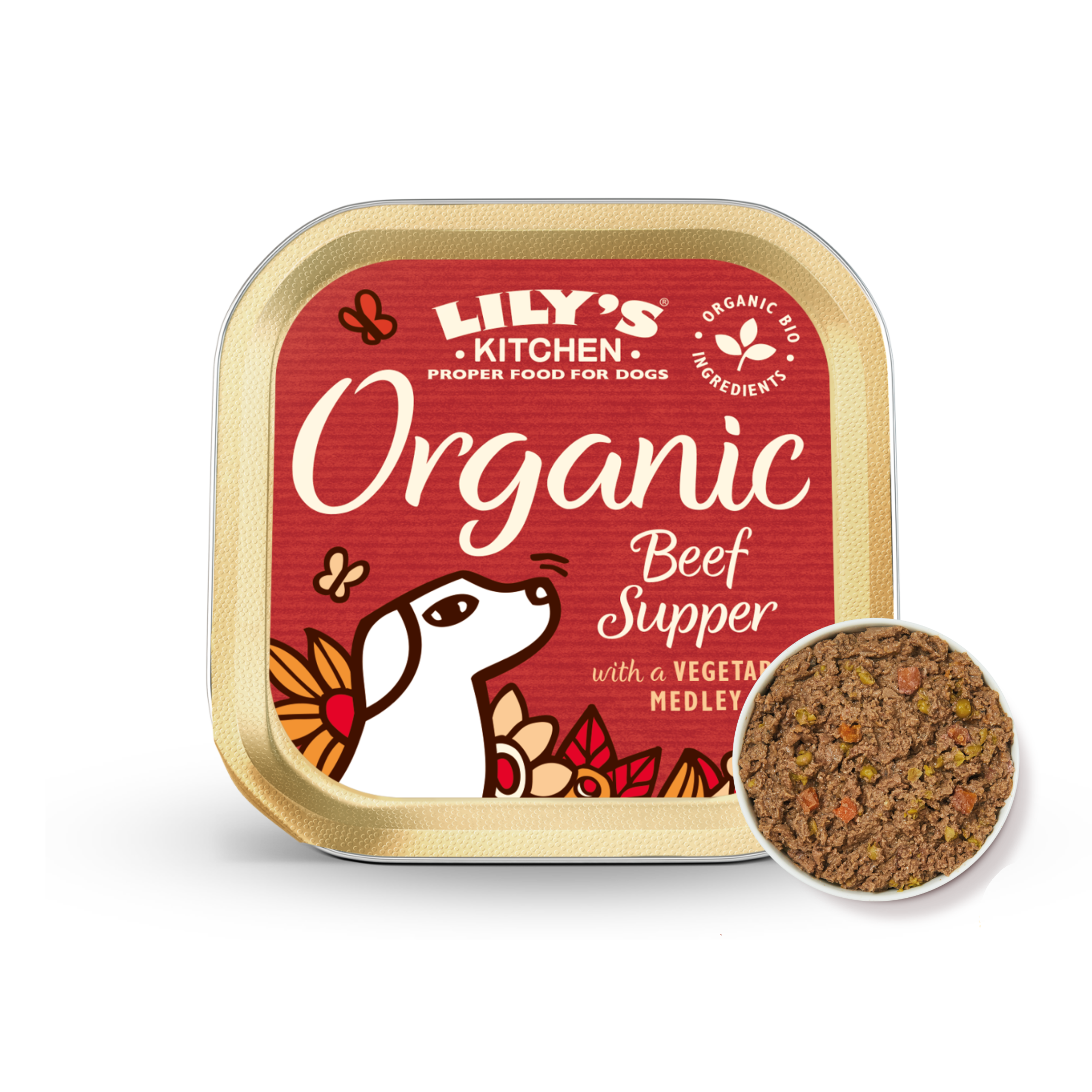 LILY’S KITCHEN Organic Wet Food for Dogs-Organic Beef Supper | 有機牛肉特餐