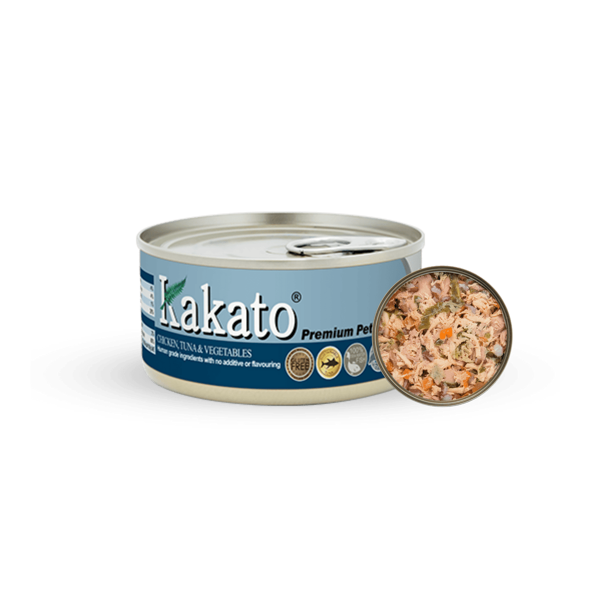 Kakato Chicken, Tuna & Vegetables | 170g x 48tins - PET