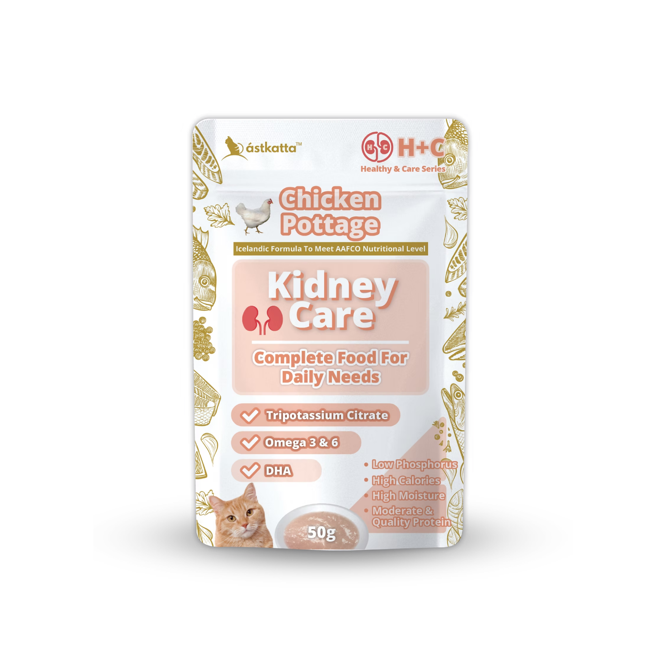 astkatta Kidney Care Series Chicken Pottage 50g x 1 / 6 / 12 / 24packs