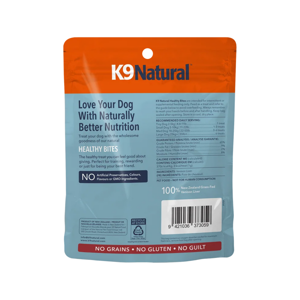 K9 Natural - Venison Liver Healthy Bites Dog Treats K9 Natural