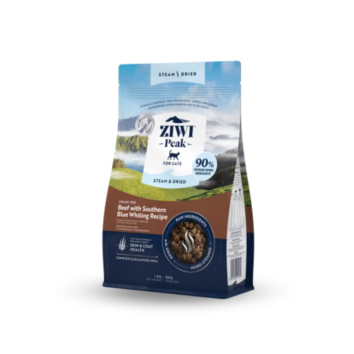 ZIWI Grass-fed Beef With Southern Blue Whiting Recipe For Cats | 貓糧-草飼牛肉配南藍鱈食譜 Ziwi