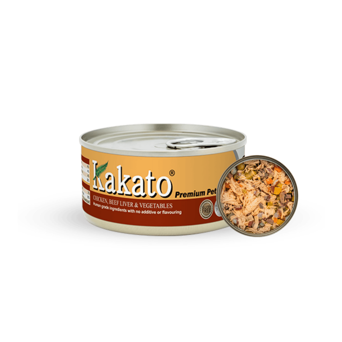 Kakato Chicken, Beef Liver & Vegetables | 170g x 48tins - PET