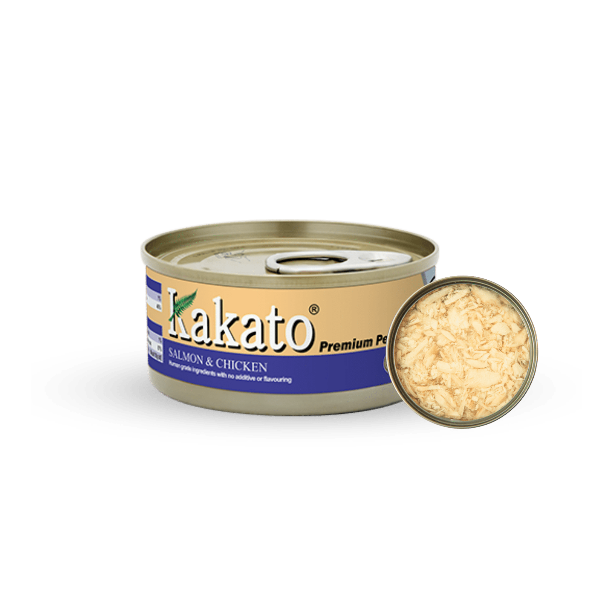 Kakato Salmon & Chicken | 70g / 170g x 48 tins - PET