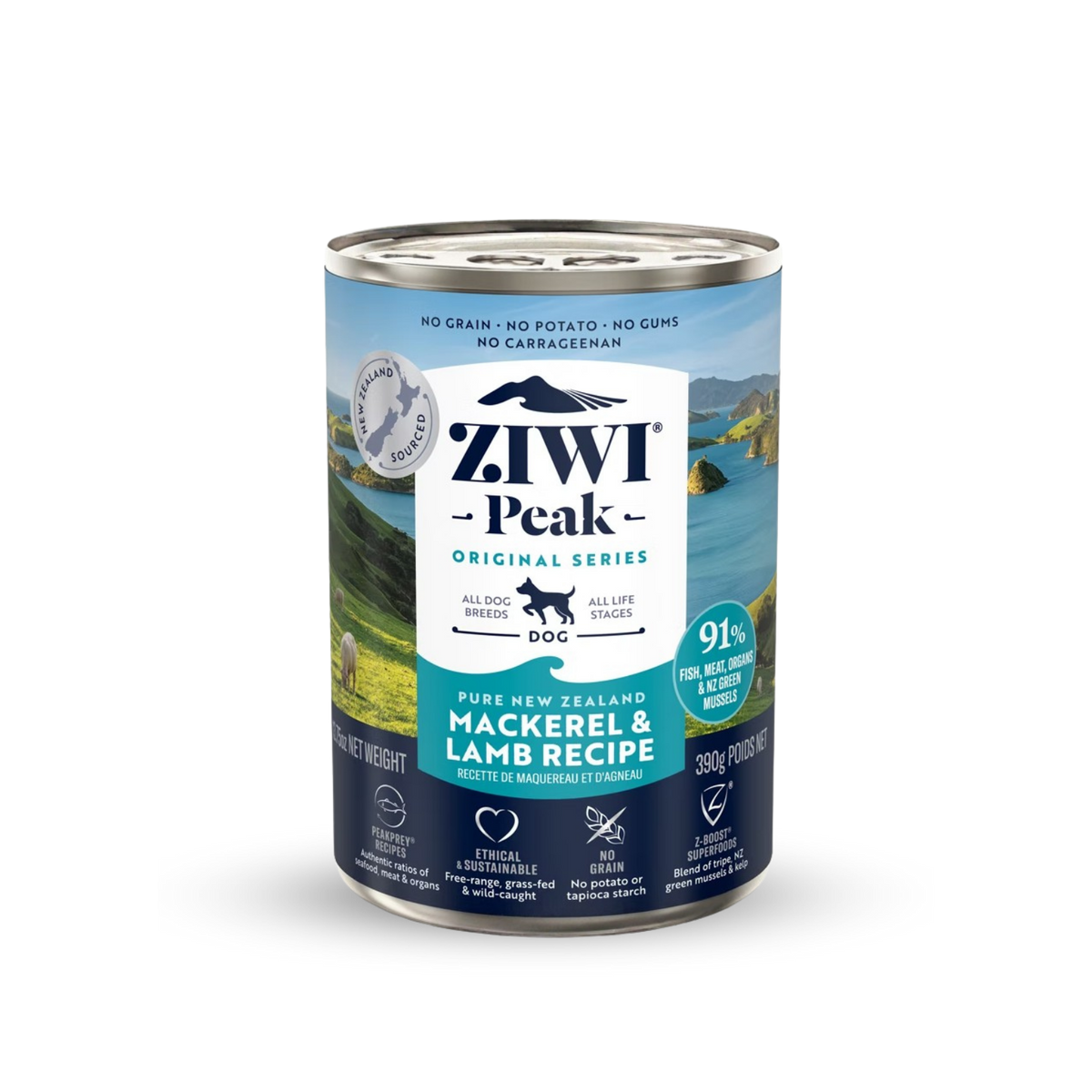 Grain free mackerel lamb dog can 無穀物鯖魚和羊肉狗罐頭 (6罐) Ziwi