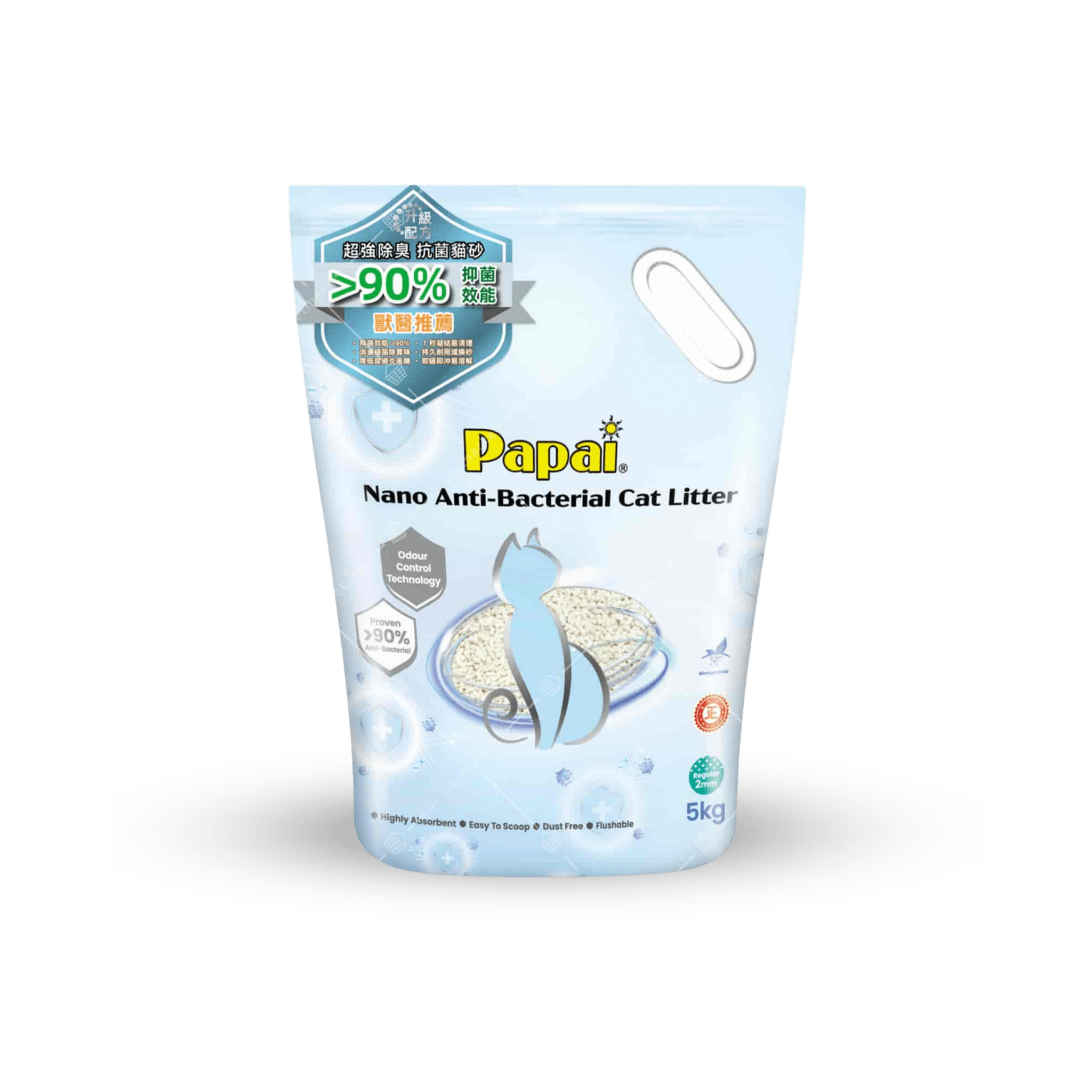 Papai Nano Anti - Bacterial Cat Litter (2mm) - PET