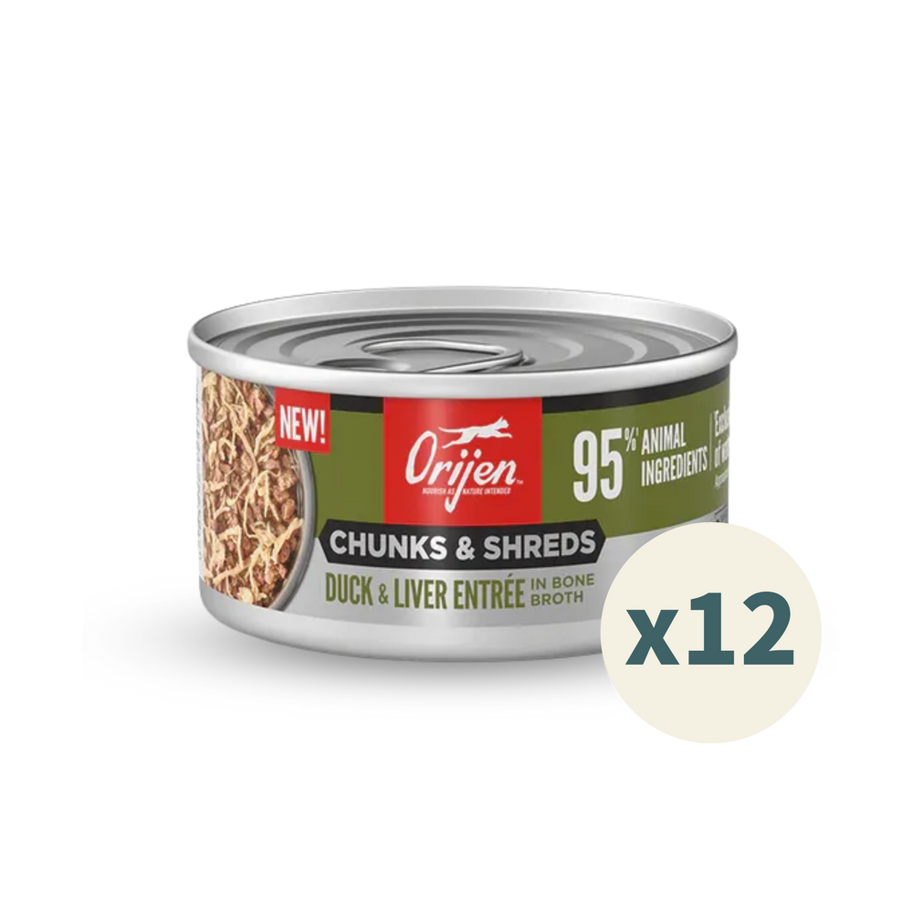 ORIJEN Chunks & Shreds Cat Wet Food - Duck & Duck Liver | 貓濕糧 - 鴨肉 & 鴨肝 Orijen