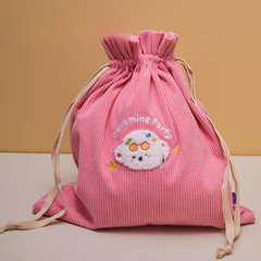 Bichon Frise Cotties Storage Drawstring Bag PET