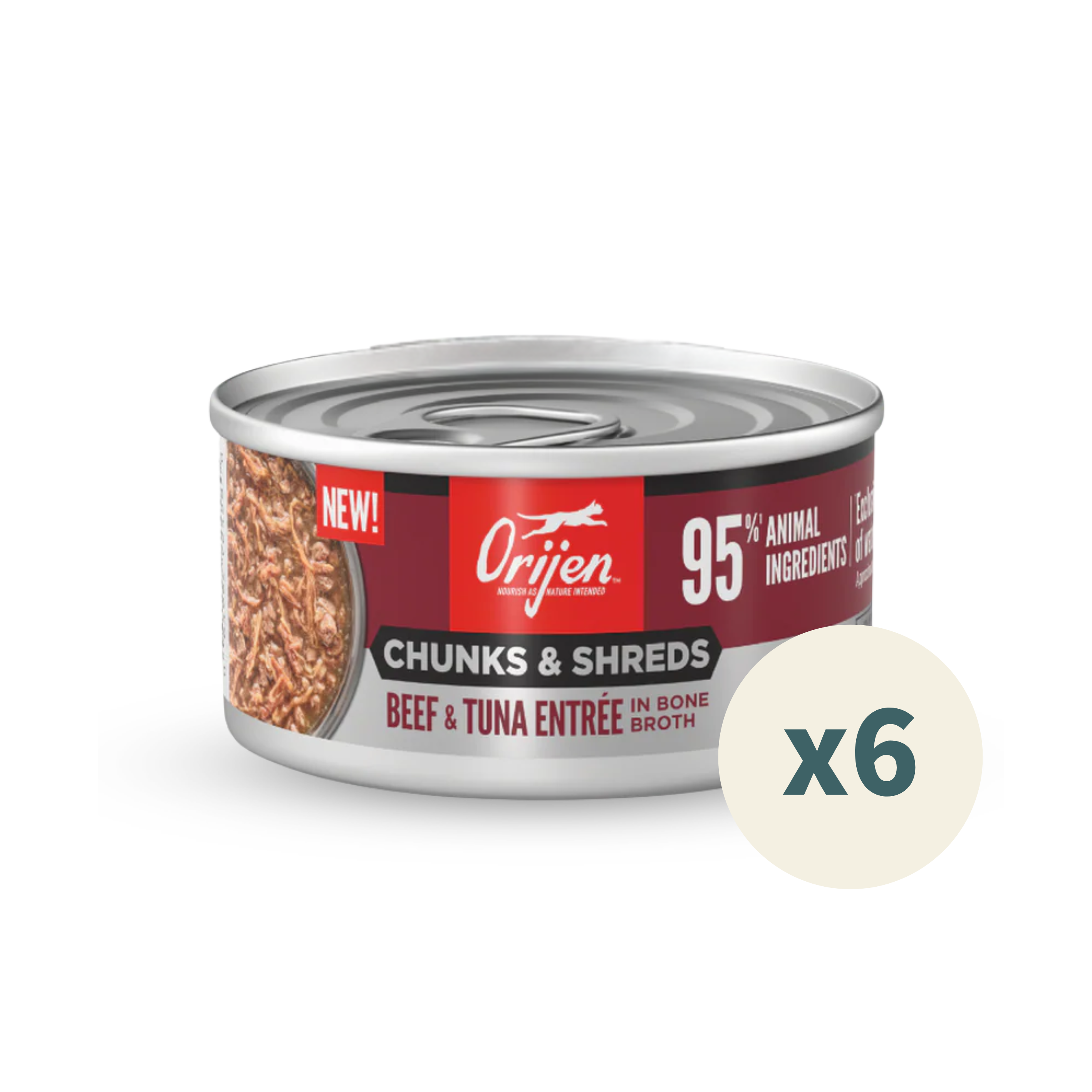 ORIJEN Chunks & Shreds Cat Wet Food - Beef & Tuna | 貓濕糧 - 牛肉 & 吞拿魚 Orijen