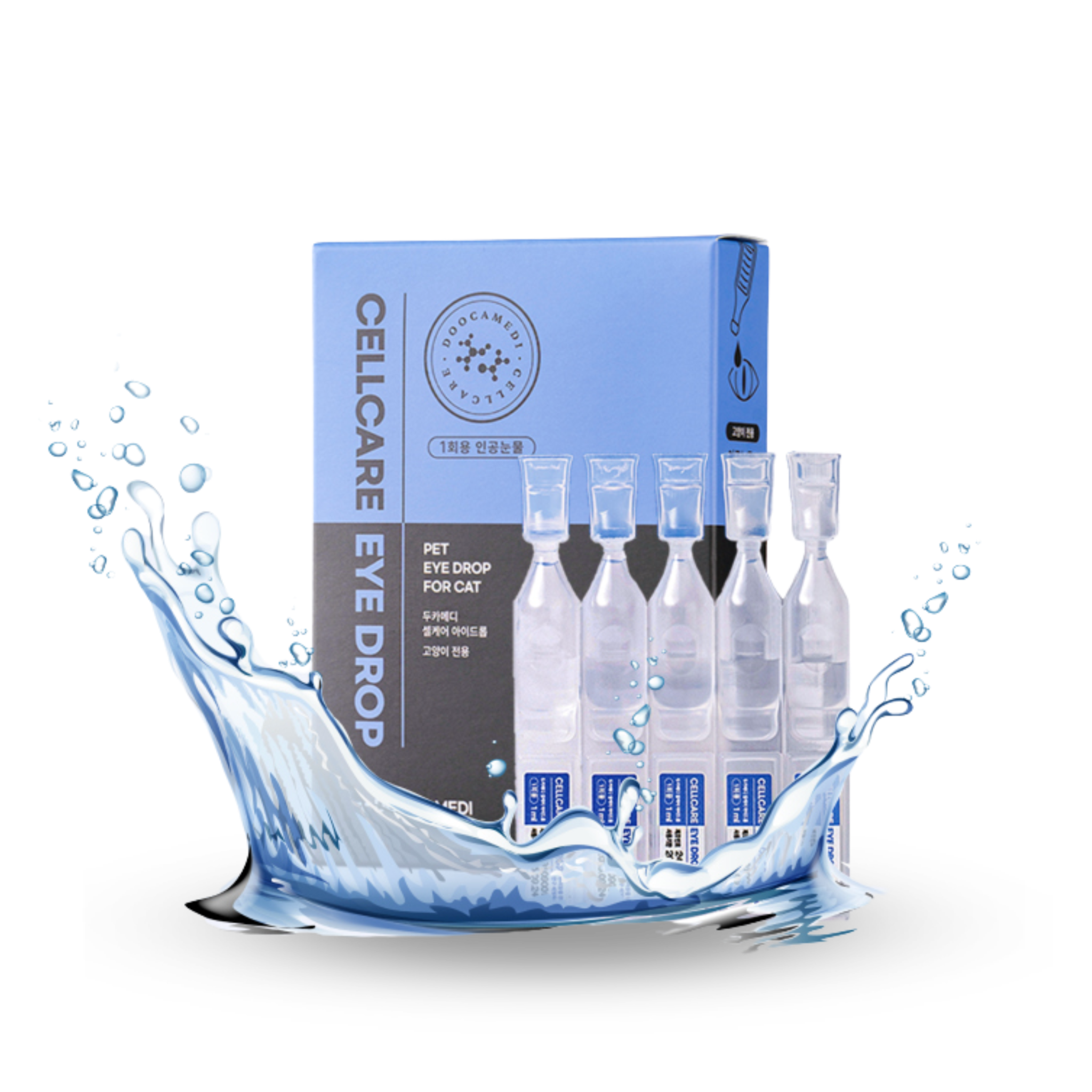 Doocamedi Cellcare Eye Drop for cats with stem cell hydration and protection liquid ampoules