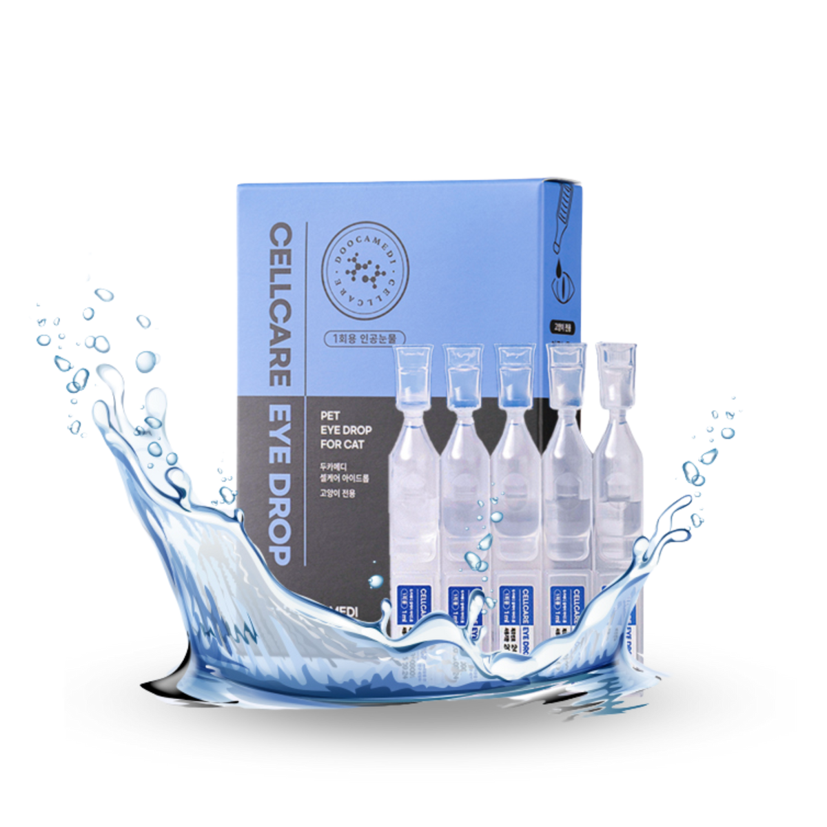 Doocamedi Cellcare Eye Drop for cats with stem cell hydration and protection liquid ampoules