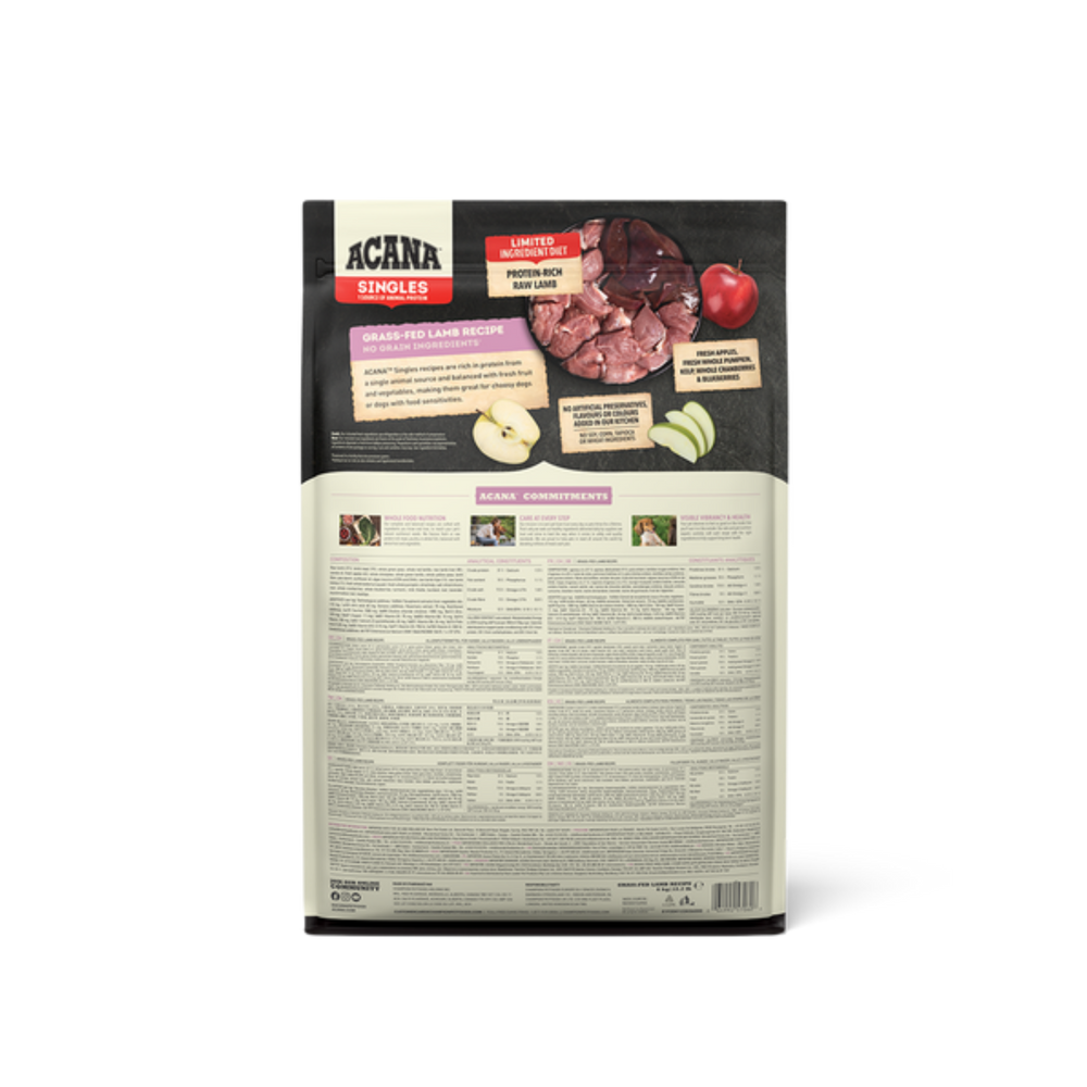 Acana Singles Grass-Fed Lamb Recipe Dry Dog Food | 單一蛋白草飼羊肉乾狗糧 ACANA