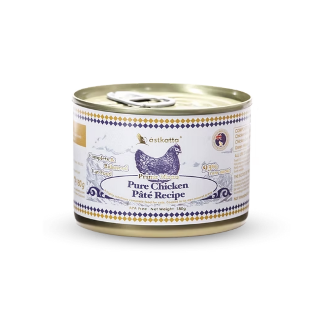 astkatta Prime Mono (Pure Chicken Pate Recipe) 80g/180g |  純淨天然肉醬主食罐 純溯系列 純雞肉 80g/180克 PET