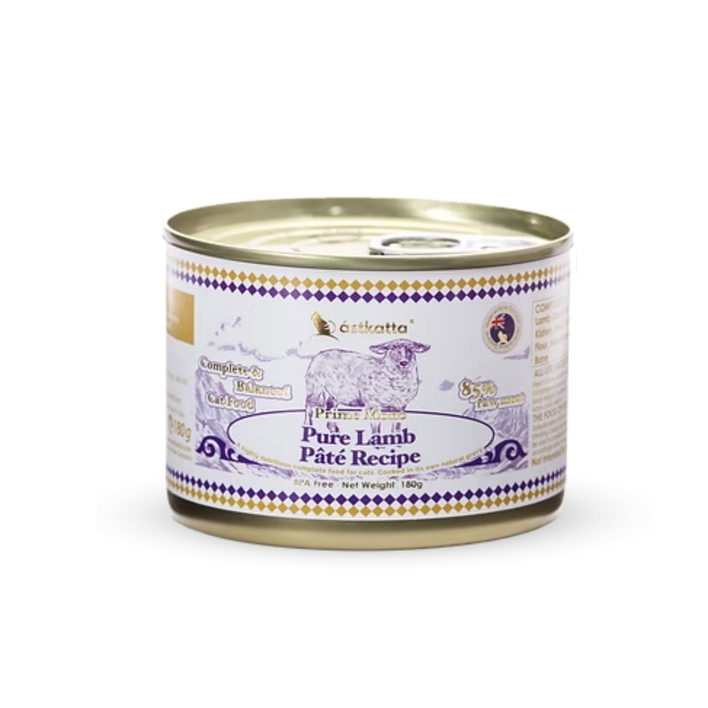 astkatta Prime Mono (Pure Lamb Pate Recipe) 80g/180g |  純淨天然肉醬主食罐 純溯系列 純羊肉 80g/180克 ástkatta