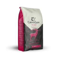 Canagan Country Game grain-free dog food with fresh duck, game meat, sweet potato, seaweed, and immune-boosting herbs for all breeds